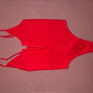 Fashion Nova Red Bodysuit One Piece